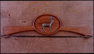 画像1: オーク エルク タオルハンガー/Oak Towel Hanger Elk