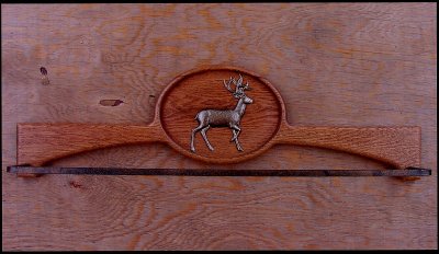 画像1: オーク エルク タオルハンガー/Oak Towel Hanger Elk