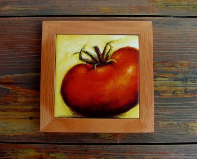 画像1: セラミックトリベット（鍋敷き）/Ceramic Trivet(Tomato)