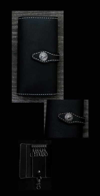 画像1: ファニー キーケース（ブラック）/Funny Key Case(Black)