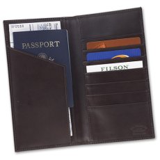画像1: フィルソン レザー パスポート チケット ワレット（ダークブラウン）/Filson Passport Ticket Wallet(Dark Brown) (1)