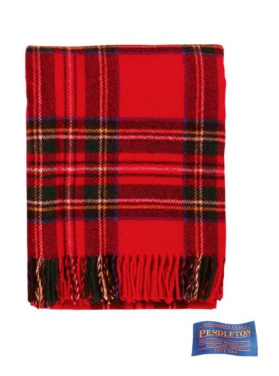 画像1: ペンドルトン モーターローブ レッド/Pendleton Motor Robe(Royal Stewart Tartan)