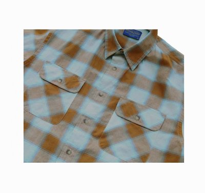 画像2: ペンドルトン半袖シャツ（コッパーブルーチェック）/Pendleton Short Sleeve Hiker Shirt