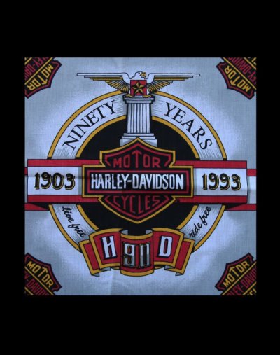 画像2: ハーレーダビッドソン バンダナ（90Years 1903-1993）/Harley Davidson Bandana