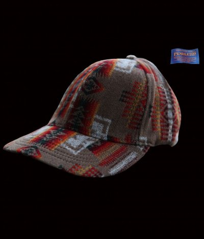 画像1: ペンドルトン チーフジョセフ キャップ（タン）/Pendleton Wool Cap(Chief Joseph/Tan)