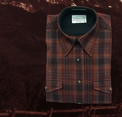 画像1: ペンドルトン アウトドア シャツ（ラスト プラッド）大きいサイズ 2XL（身幅約71cm）/Pendleton Outdoor Shirt