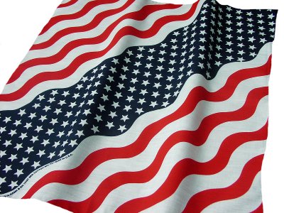 画像1: バンダナ（アメリカ国旗・ウェーブ）/Bandana US Flag Wave