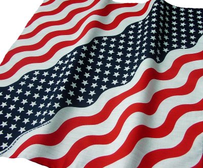 画像2: バンダナ（アメリカ国旗・ウェーブ）/Bandana US Flag Wave