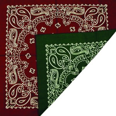 画像1: バンダナ ハバハンク HAV-A-HANK ペイズリー リバーシブル（表裏別カラー）/Bandana Paisley Reversible