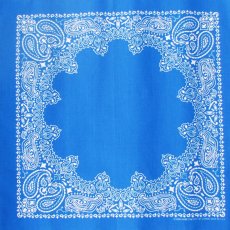 画像1: バンダナ ハバハンク HAV-A-HANK ペイズリー（ブルー・ホワイト）/Bandana Paisley  Blue White (1)