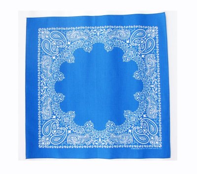 画像1: バンダナ ハバハンク HAV-A-HANK ペイズリー（ブルー・ホワイト）/Bandana Paisley  Blue White