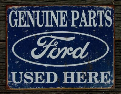 画像1: フォード Ford Tinサイン・メタルサイン Genuine Parts