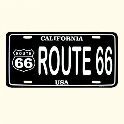 画像1: ルート66 ライセンスプレート カリフォルニアUSA/Route66 License Plate