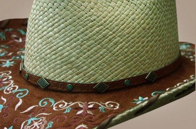 画像2: パナマ ストロー ハット（ブラウン・ナチュラル）/Western Straw Hat(Natural)