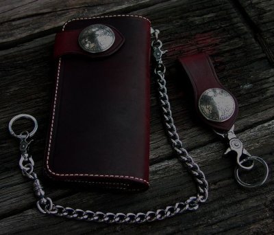 画像3: ファニー ライダースウォレット（レッド）/Funny Rider's Wallet 1$Morgan(Red)