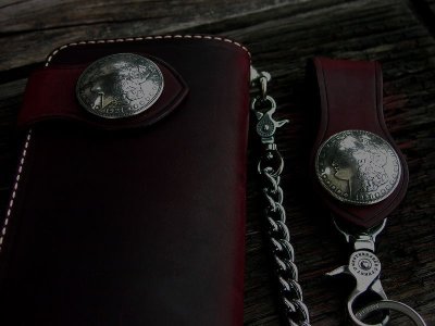 画像2: ファニー ライダースウォレット（レッド）/Funny Rider's Wallet 1$Morgan(Red)