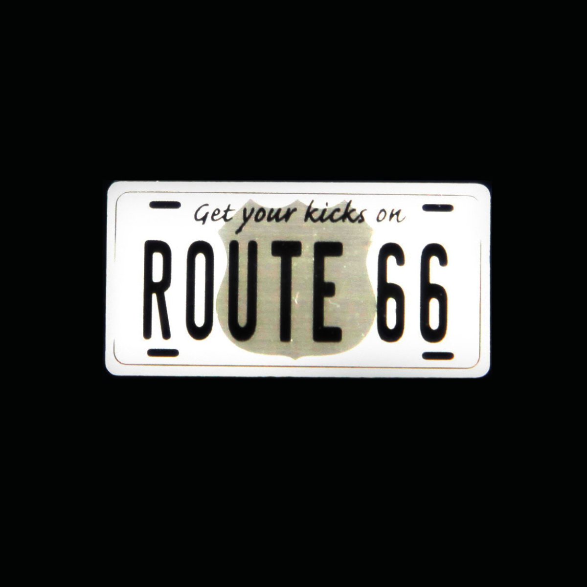 画像1: ルート66 ピンバッジ ライセンスプレート/Pin Route66 (1)
