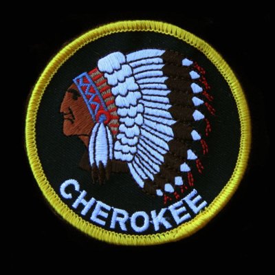 画像1: ワッペン インディアン チェロキー CHEROKEE/Patch 