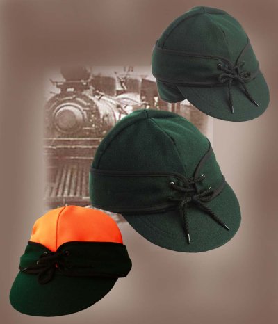 画像2: アメリカン レイルロード キャップ（リバーシブル グリーン/グリーン・オレンジ）/Railroad Cap(Green/Green Orange)