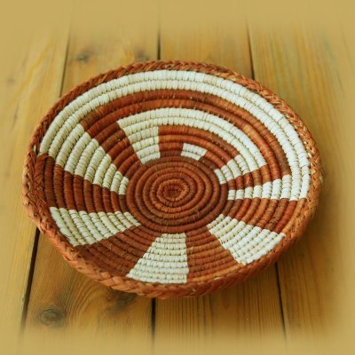 画像1: ハンドメイド サウスウエスト バスケット/Southwestern Style Basket