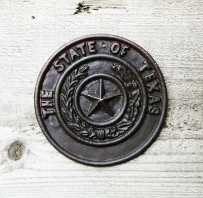 画像1: テキサス TEXAS スター アイアン壁飾り