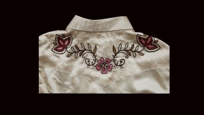 画像2: ローパー フローラル サテン 刺繍 ウエスタンシャツ（長袖・ライトゴールド）/Roper Western Shirt Long Sleeve(Women's)