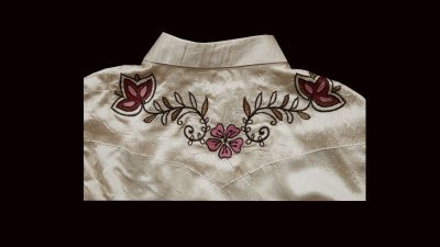 画像2: フローラル サテン 刺繍 ウエスタンシャツ（長袖・ライトゴールド）/Western Shirt Long Sleeve(Women's)