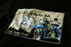 画像2: ルート66 半袖Tシャツ The Mother Road（ブラック）/U.S.Route66 T-shirt  (2)