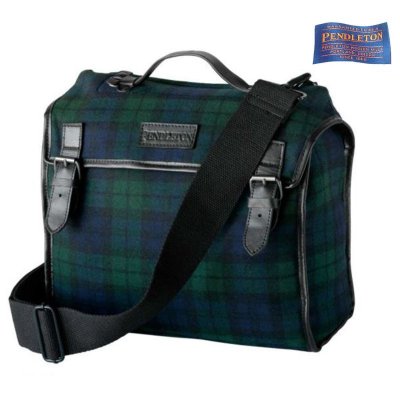 画像1: ペンドルトン ショルダーバッグ・フイールド マップ サッチェル（ブラックウォッチタータン）/Pendleton Field Map Satchel(Black Watch Tartan)