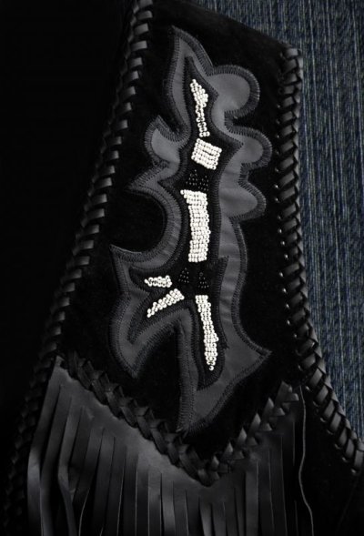 画像2: スカリー ウエスタン レザー フリンジ ベスト（ブラック）/Scully Western Leather Fringe Vest