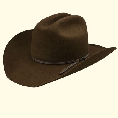 画像1: ファーフェルト カウボーイ ハット（ブラウン）7-1/8/Cowboy Hat (Brown)
