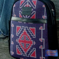 画像1: ペンドルトン リュックサック（ブラック・ネイビー）/Pendleton Rucksak（Black・Navy） (1)