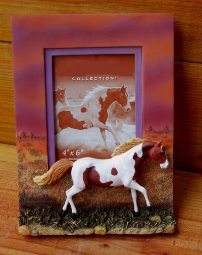 画像1: ホース フォトフレーム（写真立て）/Horse Photo Frame  