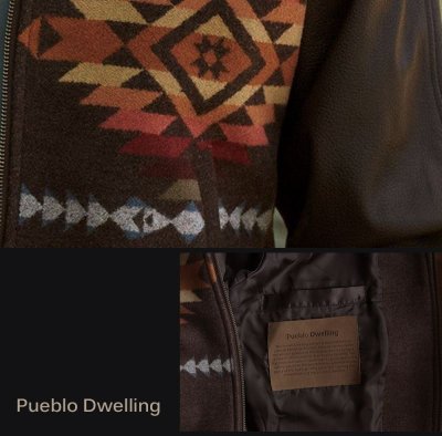 画像3: ペンドルトン ウール・レザー ジャケット ブラウン（Pueblo Dwelling）/Pendleton Cassidy Coat