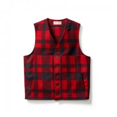 画像2: フィルソン マッキーノ ウールベスト（レッド×ブラック）/Filson Mackinaw Wool Vest (2)