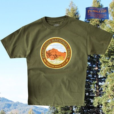 画像1: ペンドルトン Tシャツ バッドランズ ナショナルパーク（オリーブ）S/Pendleton Badlands National Park T-shirt(Olive)