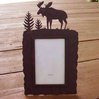 画像2: ムース（へら鹿）＆ツリーフォトフレーム・写真立て/Photo Frame Moose&Tree