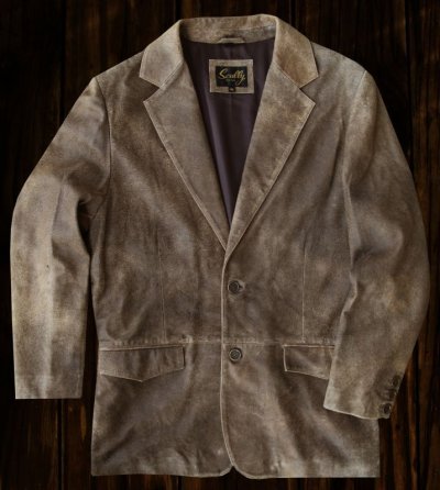 画像1: スカリー ラギッド ラム レザー ジャケット（ビンテージブラウン）42/Scully Leather Jacket