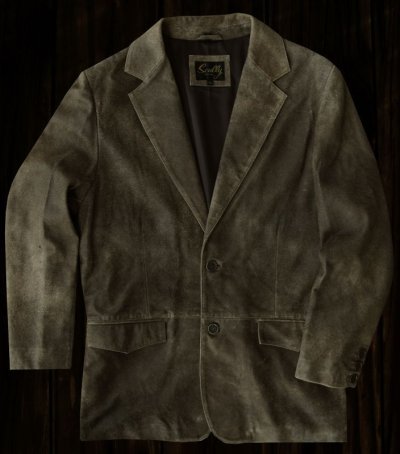 画像1: スカリー ラギッド ラム レザー ジャケット（ビンテージダークブラウン）40/Scully Leather Jacket