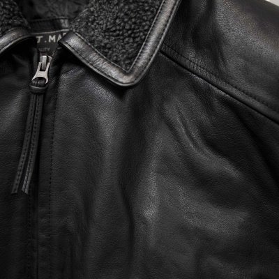 画像2: ボマー ジャケット（ブラック）M/Leather Bomber Jacket(Black)