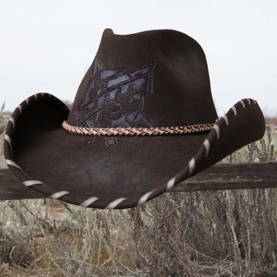 画像2: PBR プロフェッショナル ブルライダース ウール カウボーイ ハット（ブラウン）/PBR Cowboy Hat(Brown)