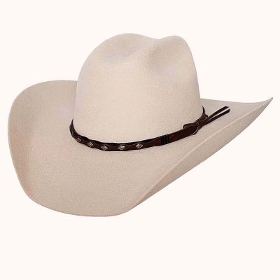 画像1: ブルハイド 8X ファーブレンド カウボーイハット（バックスキン）/Bullhide Rodeo Round-Up Fur Blend Felt Cowboy Hat(Buckskin)