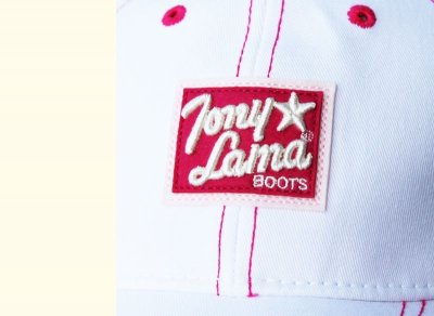 画像2: トニーラマ ブーツ キャップ（ホワイト・ピンク）/Tony Lama Boots Cap