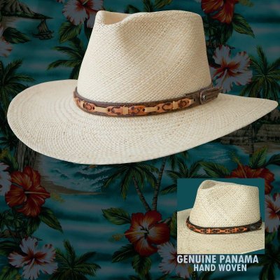 画像1: パナマ リゾート ストローハット（ナチュラル）/Outdoor Straw Hat