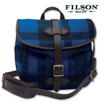 画像1: フィルソン マッキーノ スモール フィールドバッグ（ブルー×ブラック）/Filson Mackinaw Small Field Bag(Blue×Black)