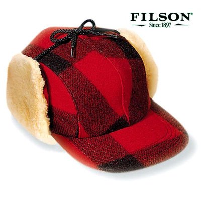 画像1: フィルソン ダブルマッキーノ キャップ（レッド×ブラック）/Filson Double Mackinaw Cap(Red×Black)