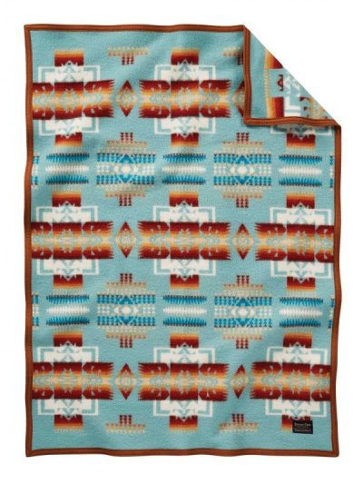 画像1: ペンドルトン チーフジョセフ ムチャチョ ブランケット（アクア）/Pendleton Chief Joseph Muchacho Blanket(Aqua)