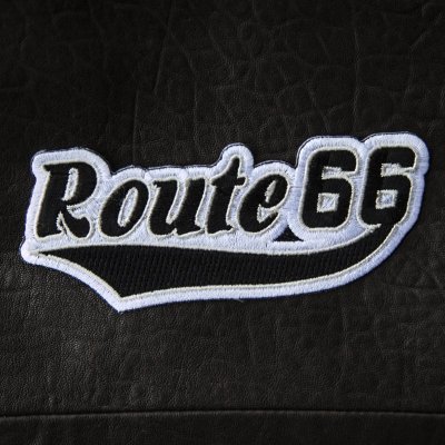 画像1: ワッペン ルート66 ブラック・シルバー/Patch Route 66 