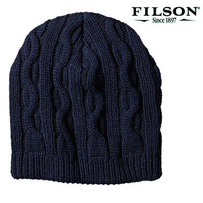画像1: フィルソン バージンウール ヘビー ニット キャップ（ネイビー）/Filson Heavy Knit Cap