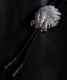 画像2: ウォーボンネット インディアン ボロタイ/Western Bolo Tie (2)